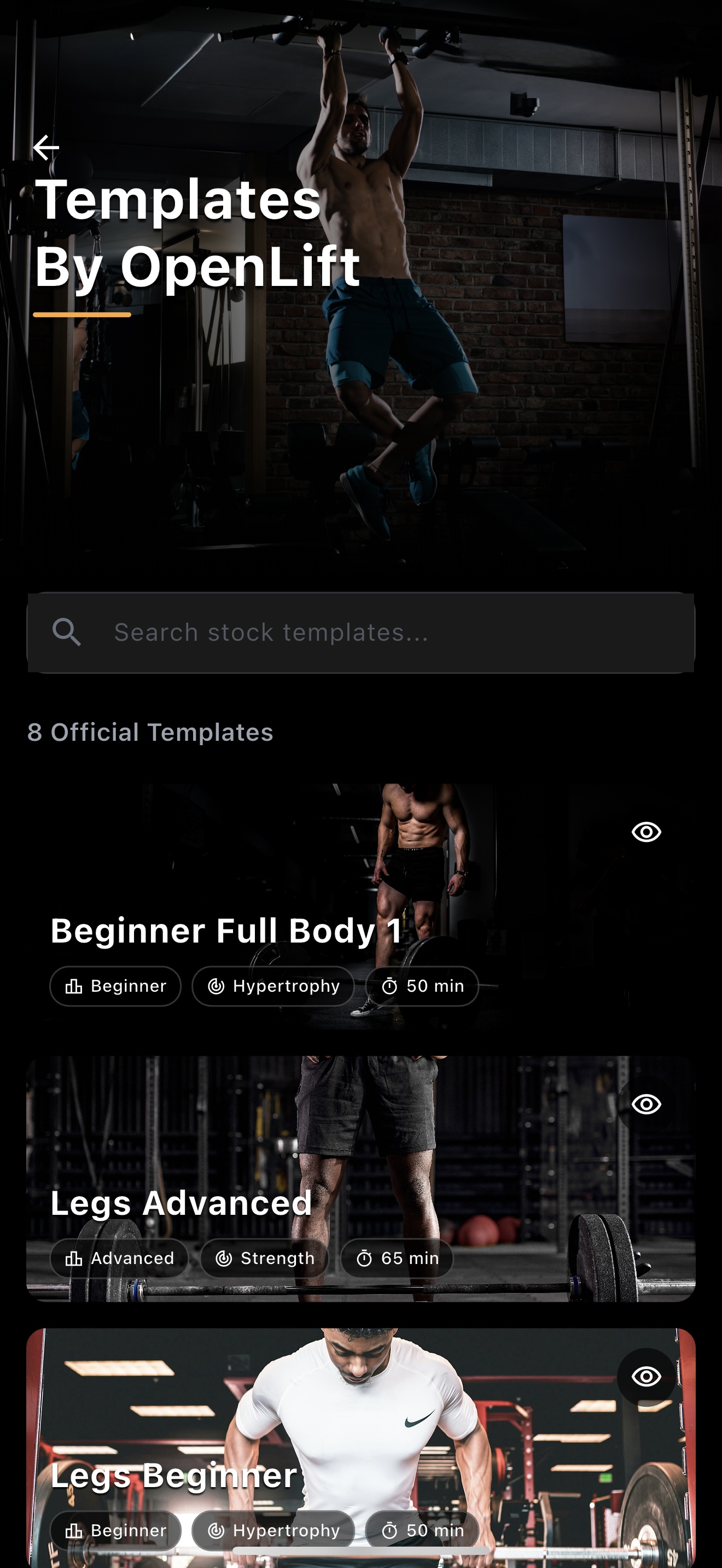 OpenLift App Screenshot 10