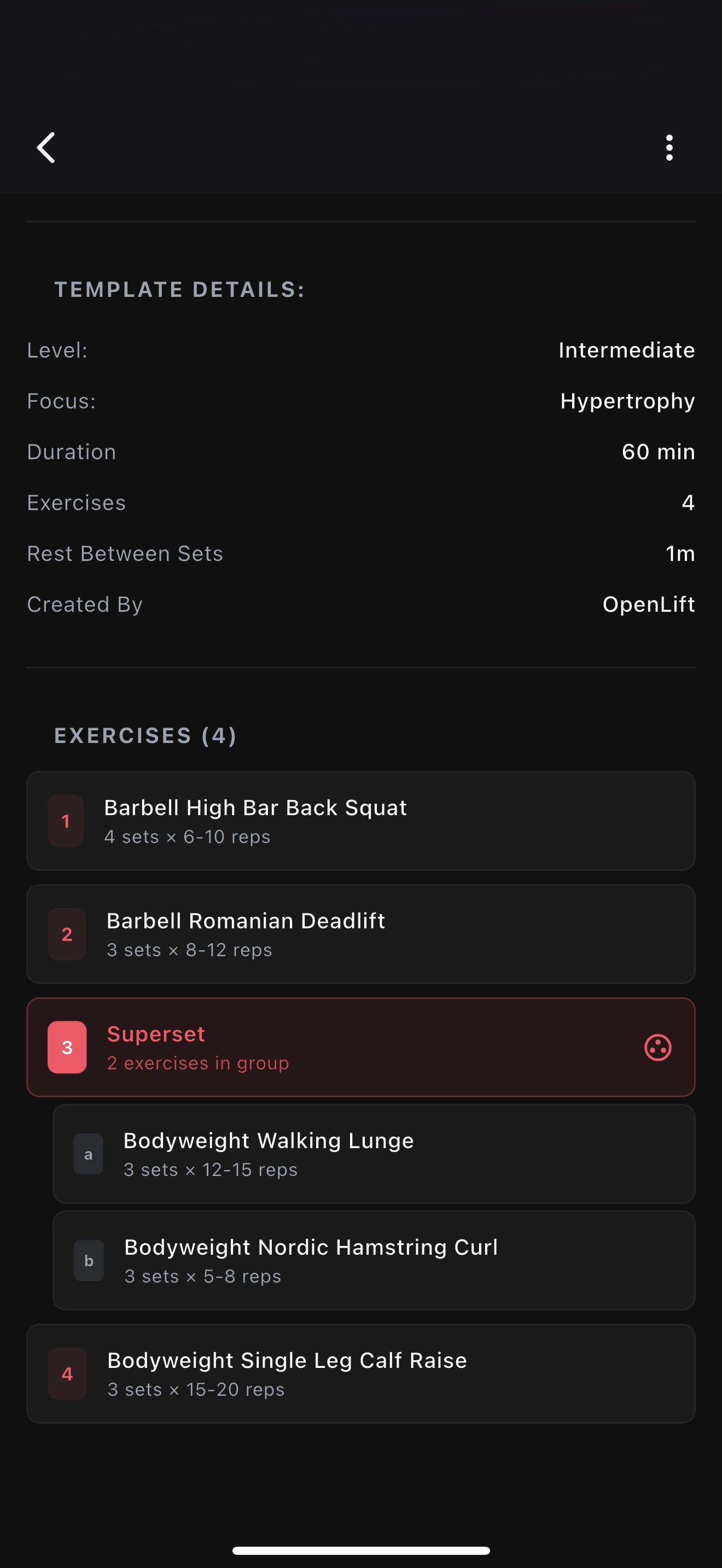 OpenLift App Screenshot 12